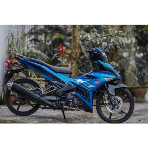 Tem Rời Dán Xe Exciter 150 Mẫu Y15ZR Zin 2019 Xanh Đen Cực Chất, Hàng 3 Lớp Chất Lượng Cao Quyen Decal