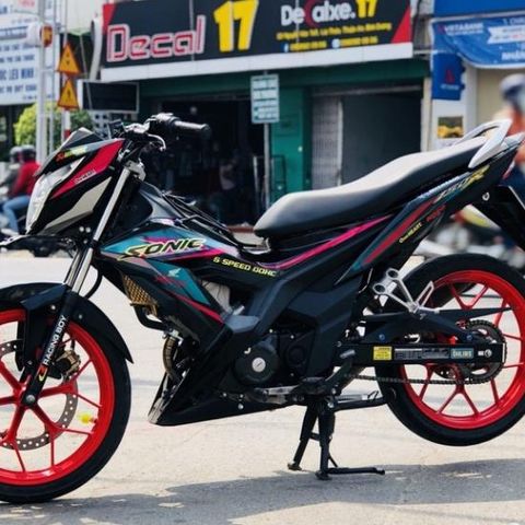 Tem Rời Honda Sonic 150 Dán Xe Đen Nhám  - Decal In Chất Lượng