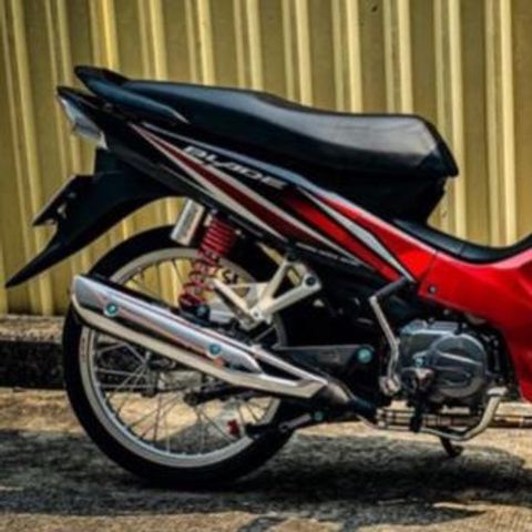 Tem Rời Honda Wave Blade 110 Dán Xe Đỏ Đen  - Decal In Chất Lượng