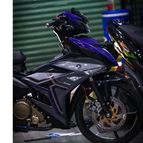 [FreeShip] [Ảnh thật] Tem rời Exciter 2022 - Mẫu Y15ZR xám xanh đen - Chuẩn From cực đẹp Quyen Decal