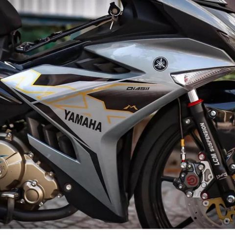 Tem Rời Exciter 150 Xám Đen Mới 2023  - Decal In Chất Lượng