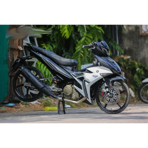 Tem rời Exciter 150 Y15ZR trắng đen, in sắc nét, 3 lớp không phai màu CM00098 1 2