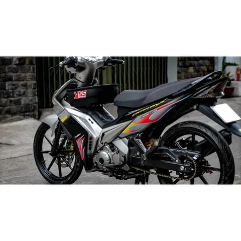 [FreeShip] [Ảnh thật] Tem rời Exciter135 - Mẫu CryptonX - Tem lửa Cam - Chuẩn From cực đẹp Quyen Decal