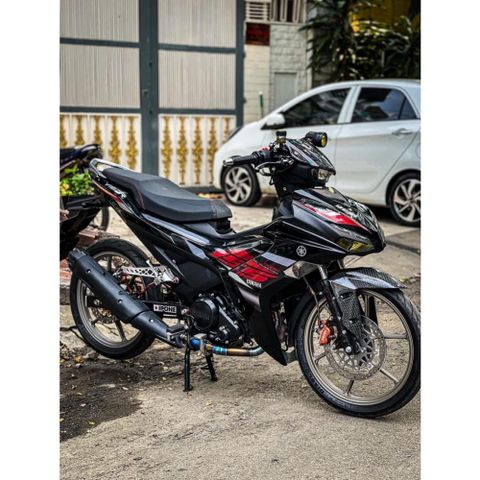 tem rời exciter 155 đỏ đen đơn giản đẹp mắt  , tem 3 lớp bền màu - Decal Cao Cấp Nhất
