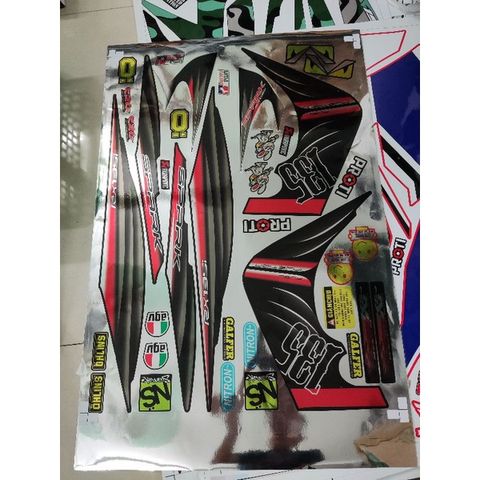Tem Rời Ex Nhỏ 2006 - 2010 Đen - Chất Liệu Decal Crom Cao Cấp