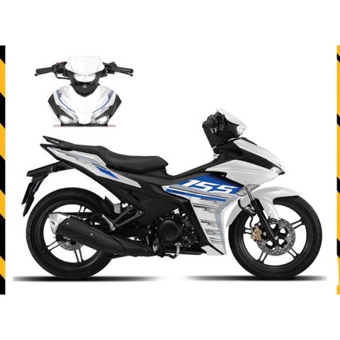 Tem rời ex 155 mẫu 2023 phối xanh Gp trắng