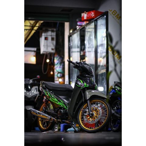 tem rời future neo xanh đen mẫu lửa xanh đẹp , tem 3 lớp cao cấp không bay màu - Decal Cao Cấp Nhất