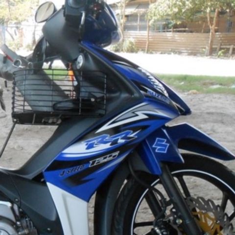 Tem Suzuki Axelo 125 RR Trắng Xanh - Tem Chuẩn Zin