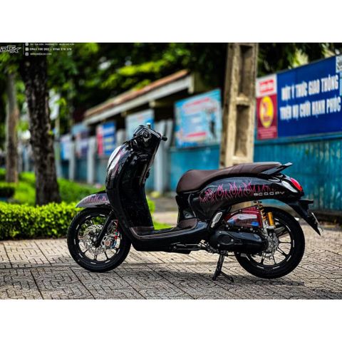 [FreeShip] [Ảnh thật] Tem rời Scoopy - Mẫu lửa tím HOT 2023 - Chuẩn From cực đẹp Quyen Decal