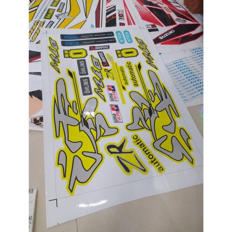 Tem Rời Mio 110 Chữ Hayabusa - Tem Chuẩn Hình  - Decal In Chất Lượng