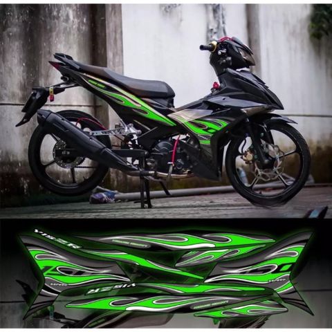 Tem Lửa Exciter 150 Dán Xe Đen Nhiều Màu  - Decal In Chất Lượng