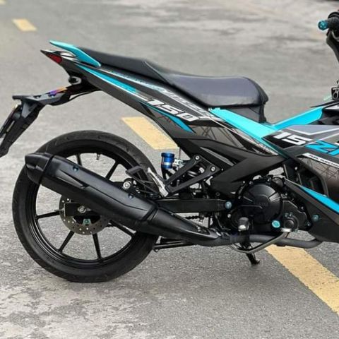 Tem Rời Exciter 150 Y15ZR Xám Đen Xanh Ngọc  - Decal In Chất Lượng