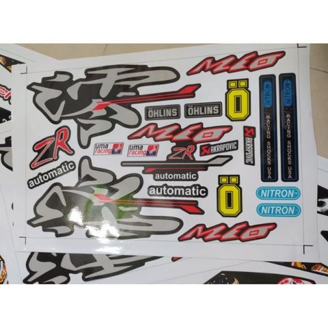 Tem Rời Mio 110 Chữ Hayabusa - Tem Chuẩn Hình  - Decal In Chất Lượng