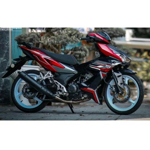 Tem Rời Honda Winner X V2 Hoa Văn Đỏ Đen  - Decal In Chất Lượng