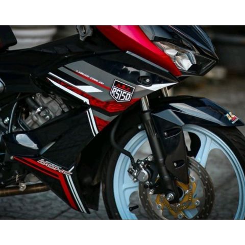 Tem Rời Honda Winner X V2 Hoa Văn Đỏ Đen  - Decal In Chất Lượng