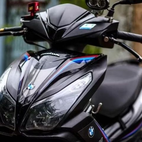 [FreeShip] Tem rời BMW xanh đỏ cho AirBlade Ab 125 xe đen - tem cao cấp không bay màu Cao Cấp