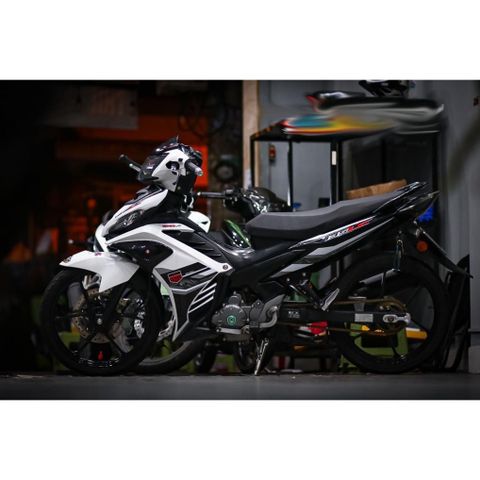Tem rời Exciter 2011 mẫu LC 135 trắng đen, in sắc nét , 3 lớp không phai màu CM00007 1 2