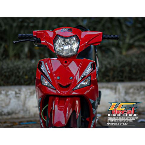 [Siêu Sale] [FreeShip] TEM RỜI mẫu Y11ZR 2022 cho Sirius Fi đỏ đen - không bay màu Quyen Decal