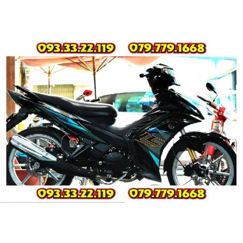 Tem Rời Decal Xe Ex 135 Lc Xanh Đen - Tem Crom  - Decal In Chất Lượng