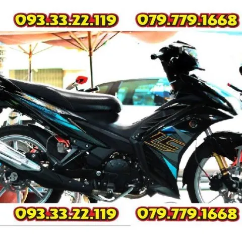 Tem Rời Decal Xe Ex 135 Lc Xanh Đen - Tem Crom  - Decal In Chất Lượng