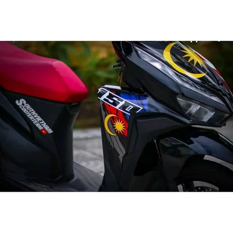Tem Rời Honda Vario 125/150 Phong Cách Malay Dán Xe Đen  - Decal In Chất Lượng