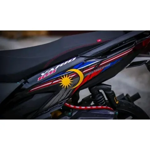 Tem Rời Honda Vario 125/150 Phong Cách Malay Dán Xe Đen  - Decal In Chất Lượng
