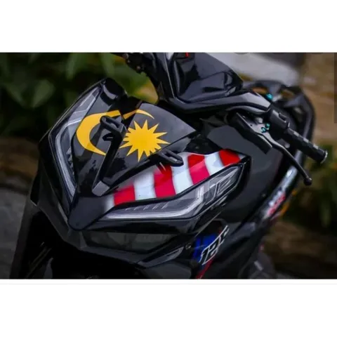 Tem Rời Honda Vario 125/150 Phong Cách Malay Dán Xe Đen  - Decal In Chất Lượng