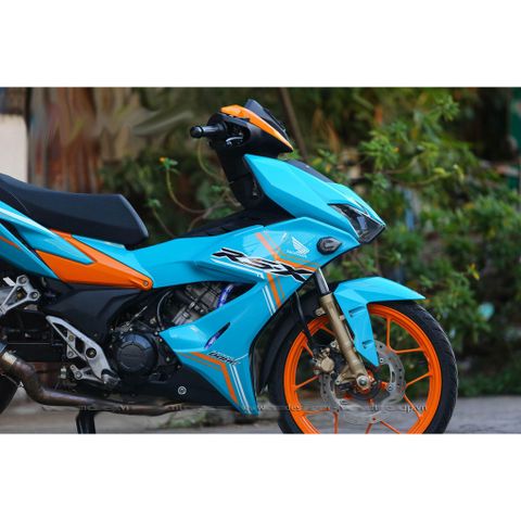 Tem rời Winner X RSX xanh ngọc cam , in sắc nét, 3 lớp không phai màu CM00128 1 2