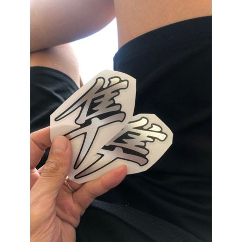 Chữ Hayabusa Decal Crom Cao Cấp  - Decal In Chất Lượng