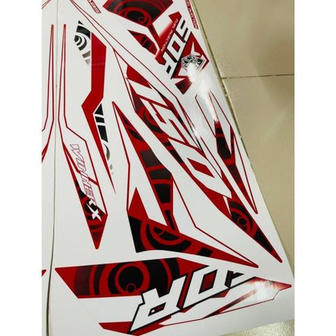 Tem rời Winner V3 xe đỏ - mẫu lốc xoáy trắng đen siêu ngầu - tem không bay màu Cao Cấp