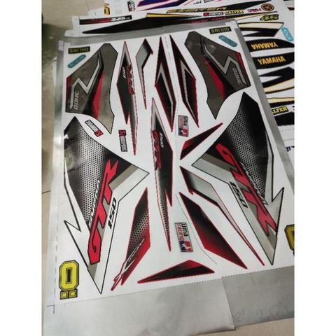 Tem Winner X V2 Gtr Đỏ Đen - Tem Chuẩn Hình  - Decal In Chất Lượng