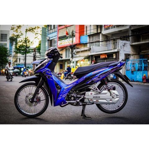 tem rời wave xanh đen lửa 2023 cực đẹp kiểng mẫu mới , tem 3 lớp bền màu - Decal Cao Cấp Nhất
