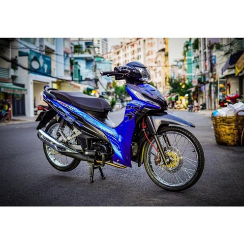 tem rời wave xanh đen lửa 2023 cực đẹp kiểng mẫu mới , tem 3 lớp bền màu - Decal Cao Cấp Nhất