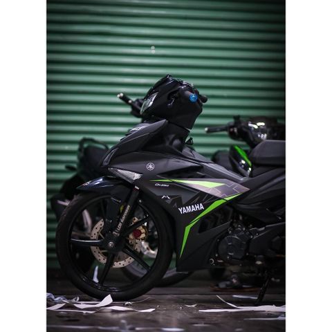 tem rời exciter 150 mx xám xanh nhám đẹp 2024 , tem 3 lớp bền màu - Decal Cao Cấp Nhất