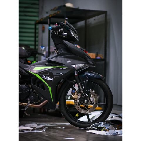 tem rời exciter 150 mx xám xanh nhám đẹp 2024 , tem 3 lớp bền màu - Decal Cao Cấp Nhất