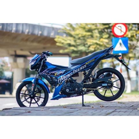 tem rời satria hayabusa full xanh zin