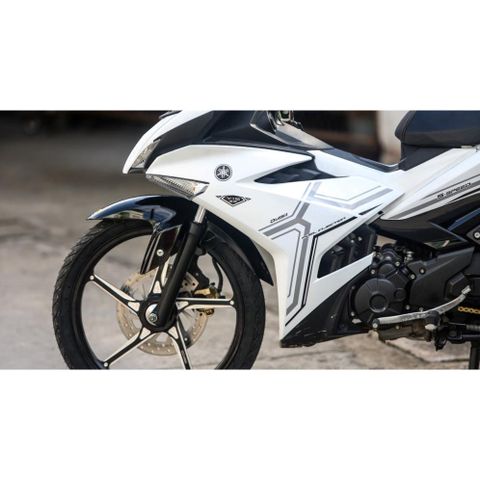 Tem Rời Dán Xe Exciter 150 Y15 Trắng Đen Cực Hot, Hàng 3 Lớp Chất Lượng Cao Quyen Decal