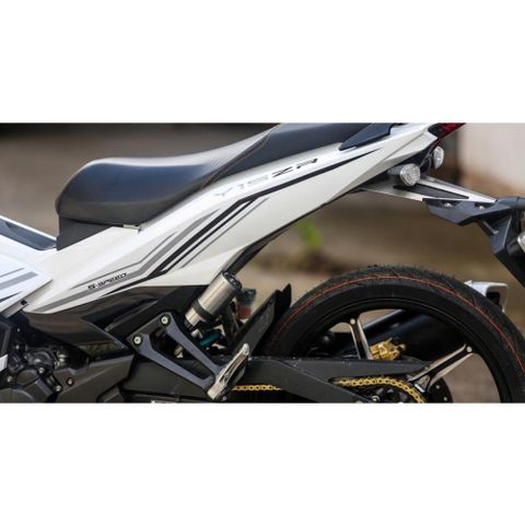 Tem Rời Dán Xe Exciter 150 Y15 Trắng Đen Cực Hot, Hàng 3 Lớp Chất Lượng Cao Quyen Decal