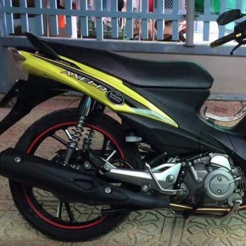 Tem Rời Suzuki Axelo 125 Logo Estrella Galicia Dán Xe Vàng Đen  - Decal In Chất Lượng