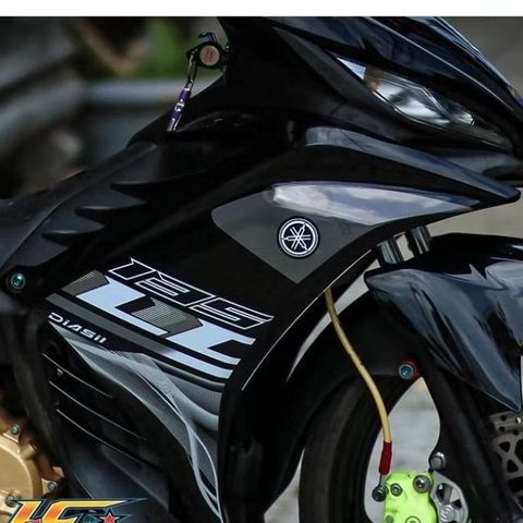 [FreeShip] [Ảnh thật] TEM RỜI mẫu LC hiệu ứng khói xám bắt mắt cho Exciter 135 đen Quyen Decal