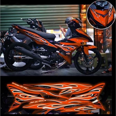 tem rời ex 150 lửa mới phối đủ màu xe