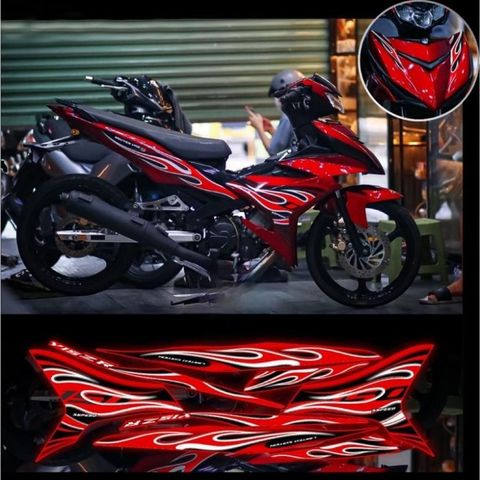 tem rời ex 150 lửa mới phối đủ màu xe