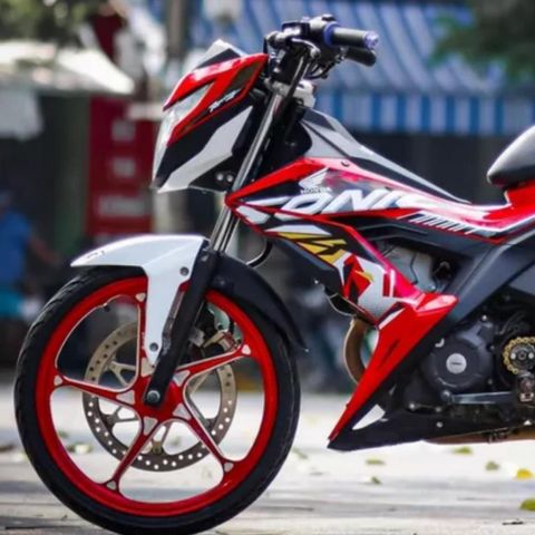 Tem Rời Honda Sonic 150R Trắng Đỏ  - Decal In Chất Lượng