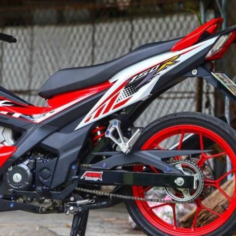 Tem Rời Dán Xe Sonic Mẫu Zin Trắng Đỏ Cực Chất, Hàng 3 Lớp Chất Lượng Cao Quyen Decal