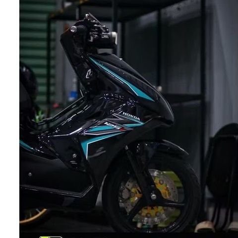 [Giá hủy diệt] Tem rời AirBlade AB 125 2020 xe đen - mẫu chỉ xanh ngọc siêu hot 2023 Cao Cấp