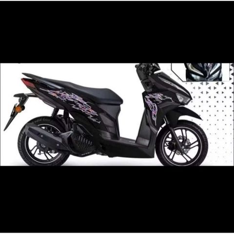 Tem rời Vario Dán Xe Đen Tím