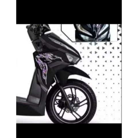 Tem rời Vario Dán Xe Đen Tím