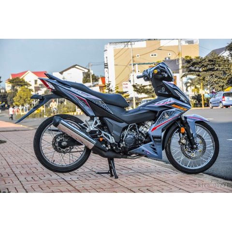 Tem Winner GTR xám xi măng - Tặng Logo