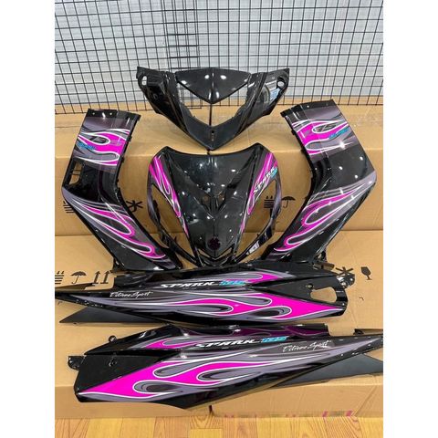 tem rời exciter 2010 lửa xe đen phối nhiều màu