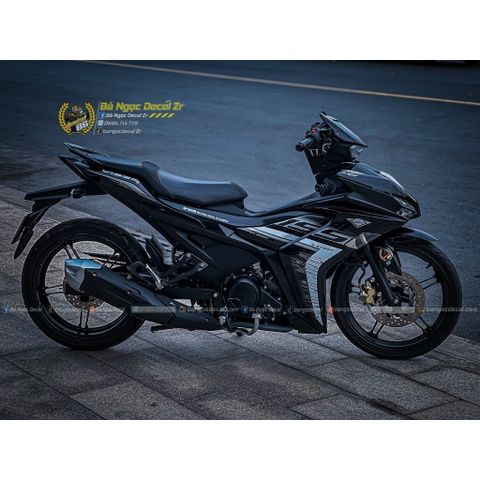TEM RỜI Y16ZR ZIN MALAYSIA DÁN XE EX155 VVA ĐEN BÓNG-ĐEN NHÁM- VÀNG ĐỒNG QDC